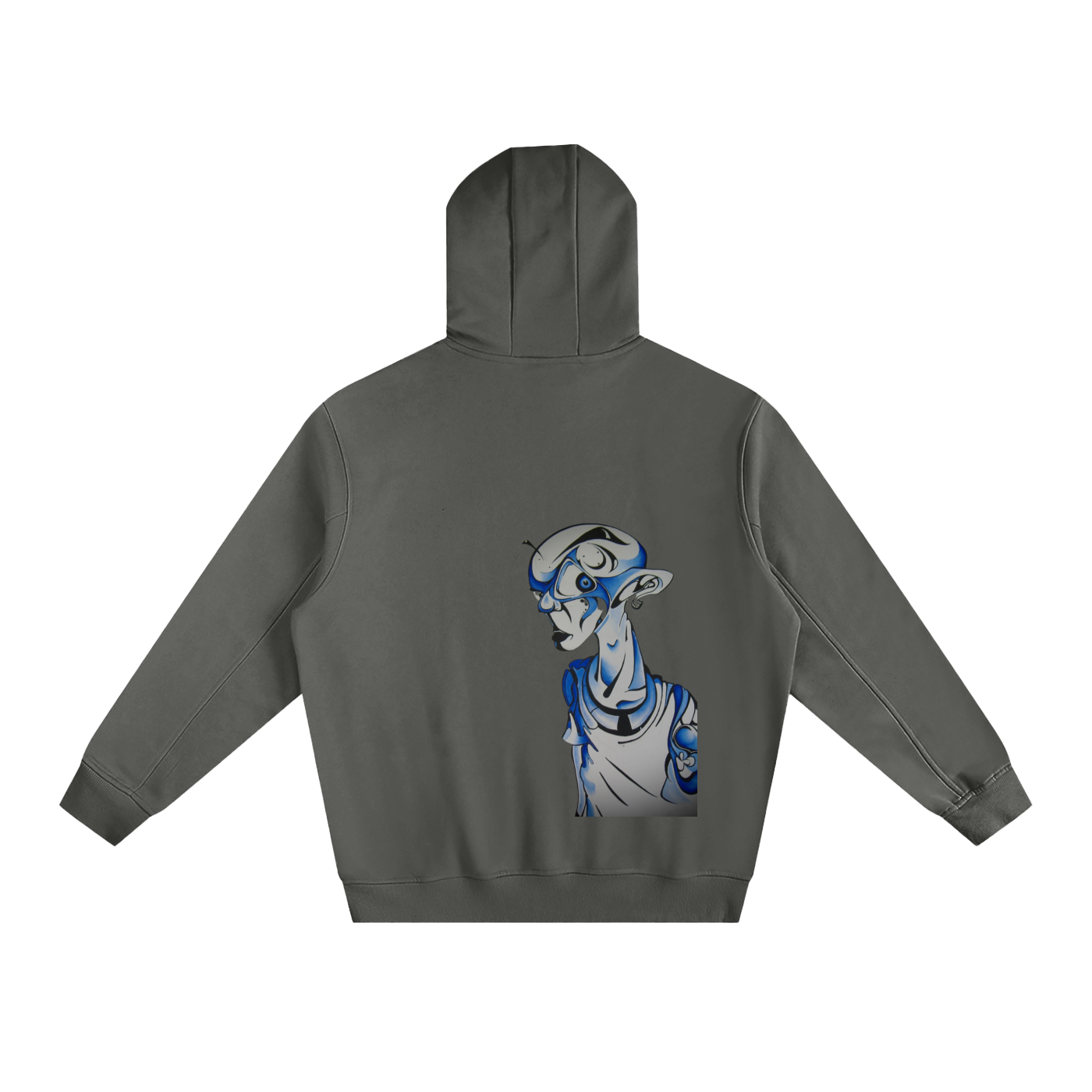 Fleeced High Neck Hoodie