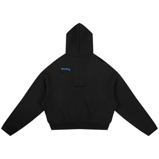 Curved Panel Raglan Hoodie