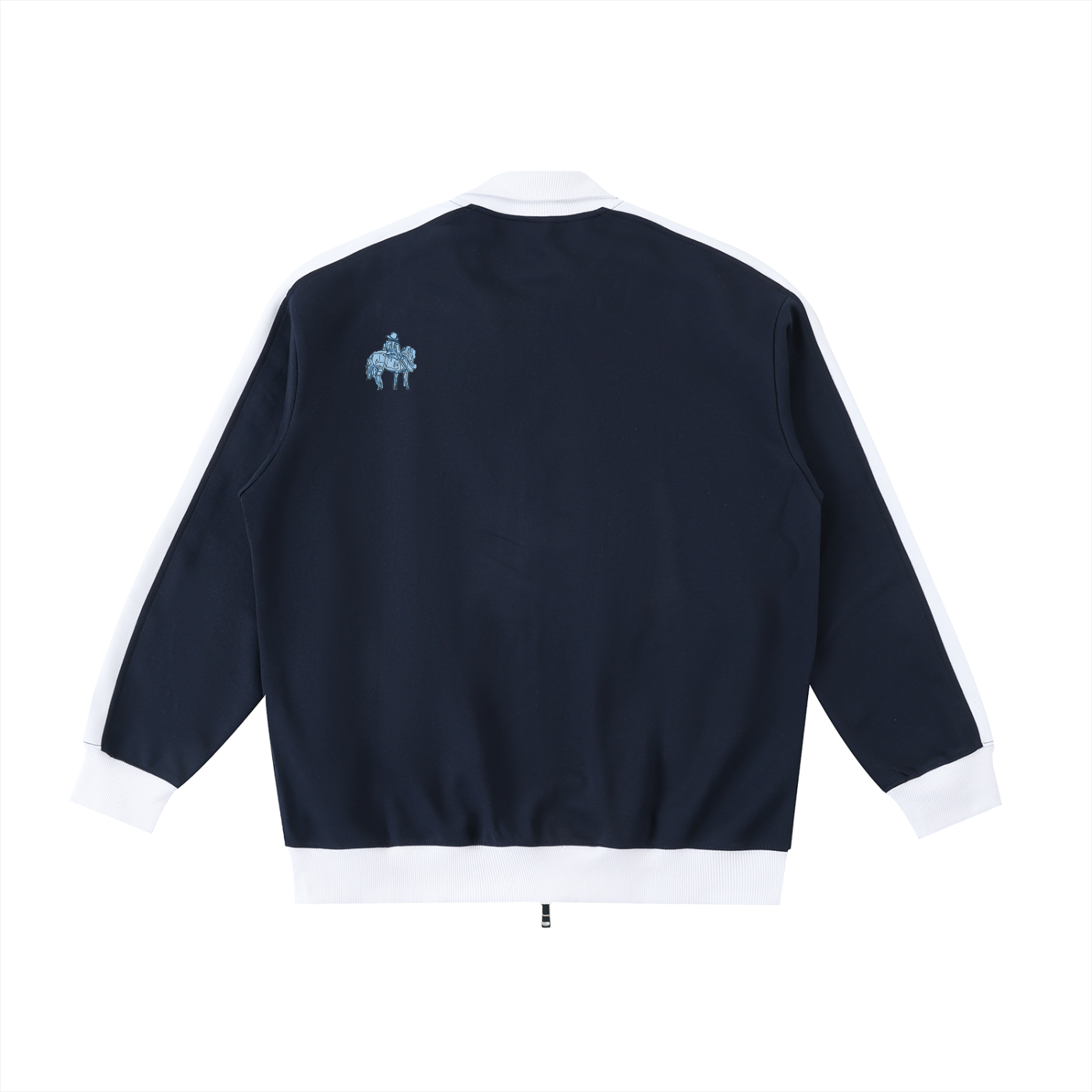 Contrast Trim Stand Collar Jacket