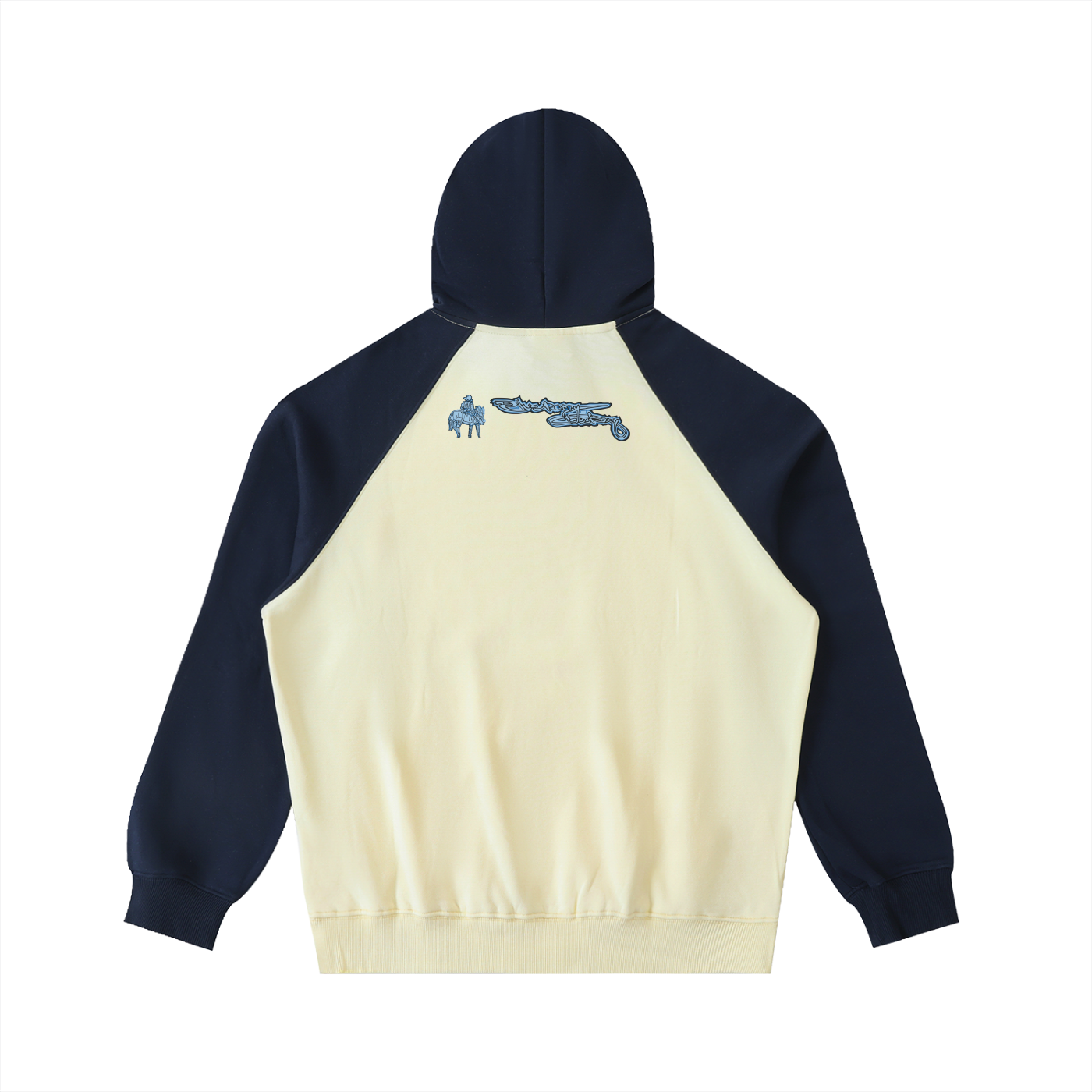 Color-Block Raglan Sleeve Hoodie