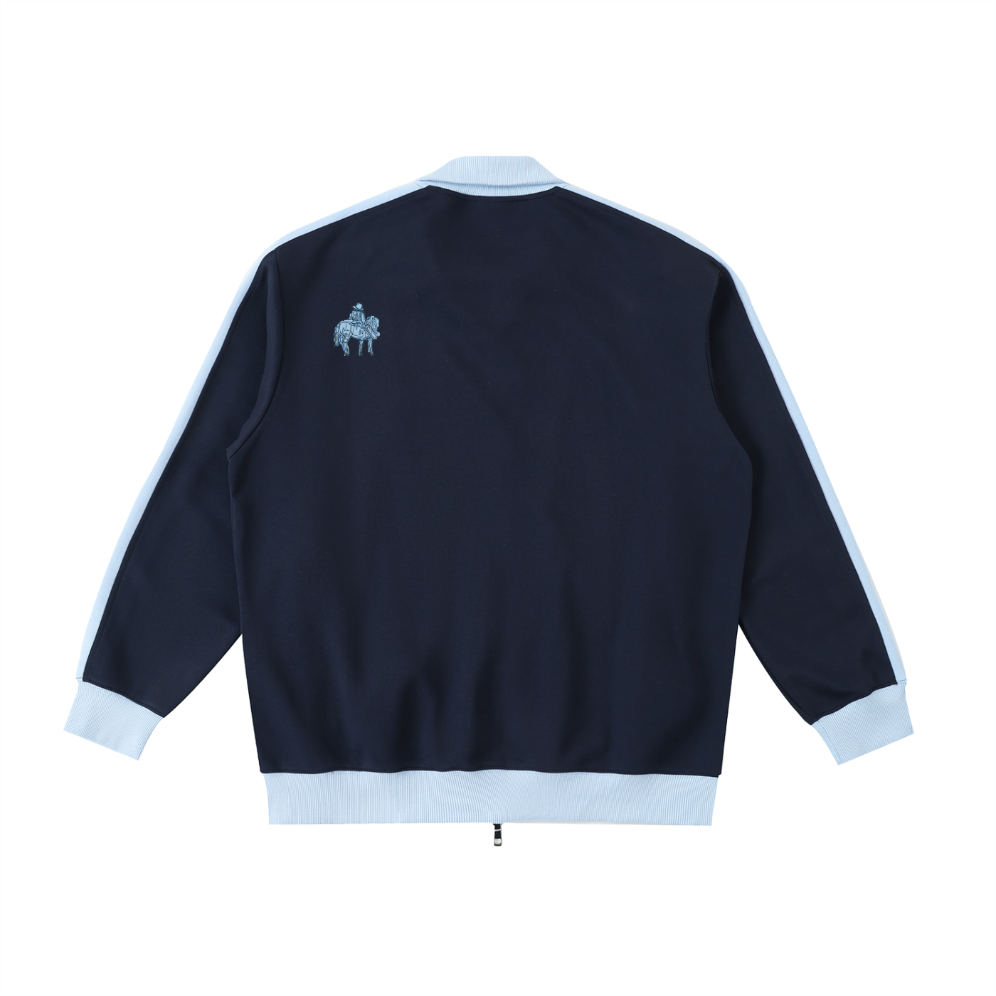 Contrast Trim Stand Collar Jacket