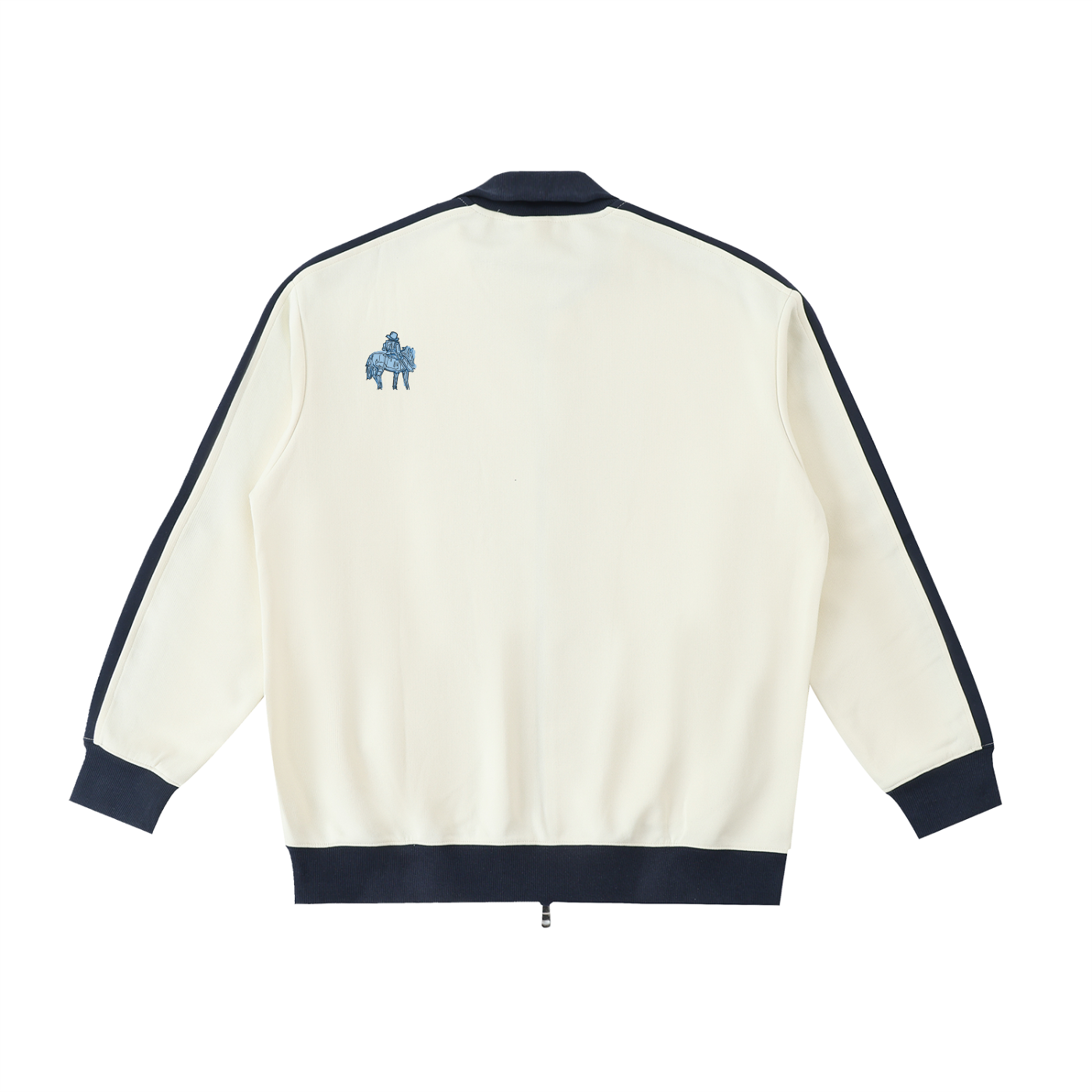 Contrast Trim Stand Collar Jacket